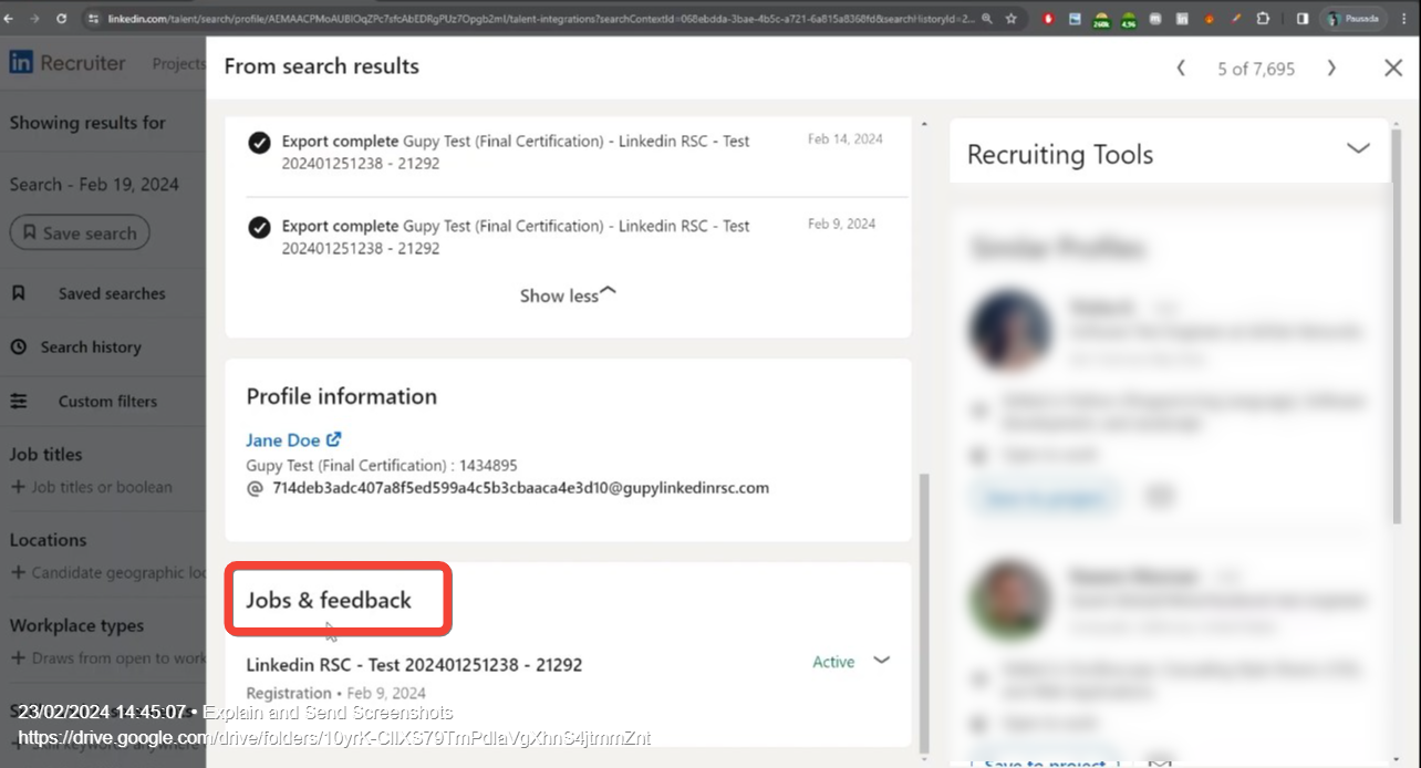 RSC | Tutorial: ATS Tab on LinkedIn